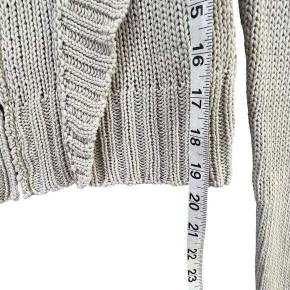 Pennyblack by Max Mara Zip Front Ribbed Knit Cardigan Sweater Women Small Luxury - Picture 9 of 14